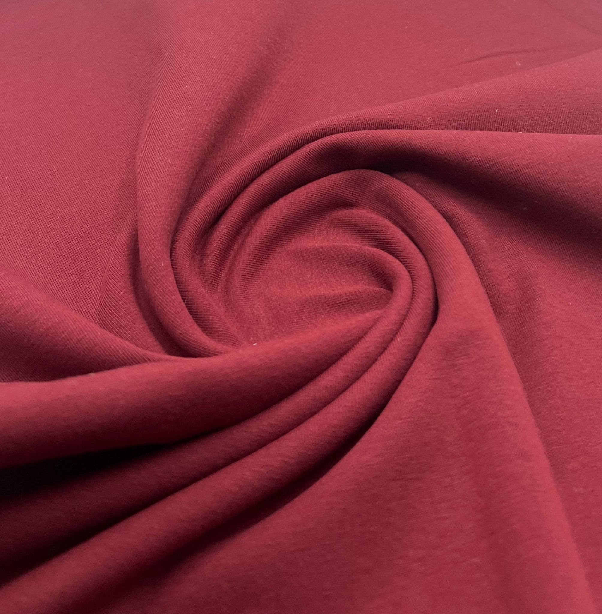 Bordeaux Cotton Stretch Jersey 240 GSM 92/8 Lycra 4 Way Stretch - T9 Fabrics